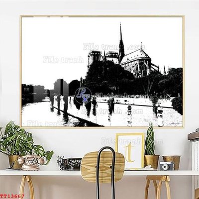 File in mica File tranh trừu tượng canvas TT13667 (ảnh gốc) đẹp