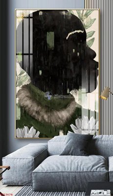 File tranh File tranh trừu tượng canvas TT13674 (bản gốc) in lụa dán tường