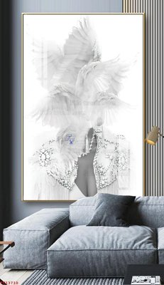 File PSD File tranh trừu tượng canvas TT13710 (chất lượng in ấn)