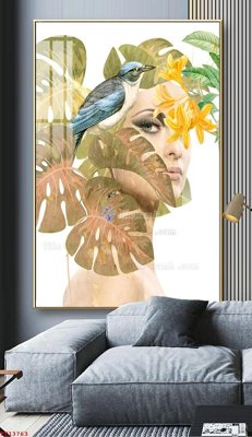 File gốc File tranh trừu tượng canvas TT13763 (in lụa) cao cấp