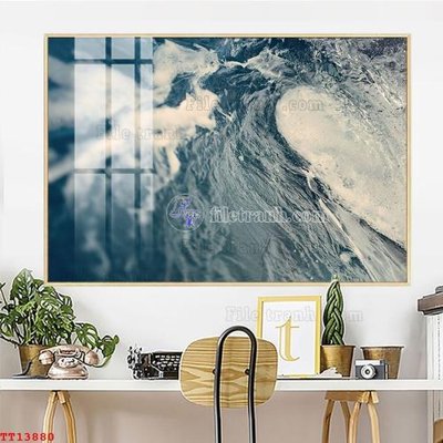 File tranh gốc File tranh trừu tượng canvas TT13880 chủ đề hiện đại