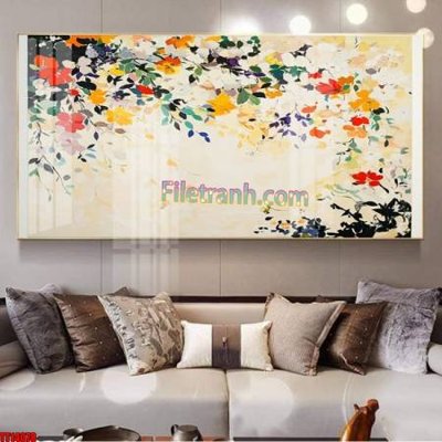 Ảnh gốc File tranh trừu tượng art TT14078 (nét căng) in mica
