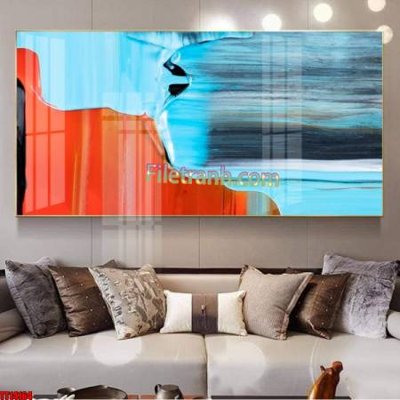 File in trần File tranh trừu tượng art TT14164 (bản gốc) trời sao