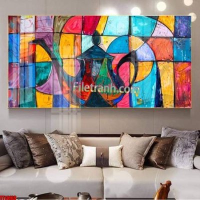 File gốc File tranh trừu tượng art TT14169 (in tráng gương) nghệ thuật