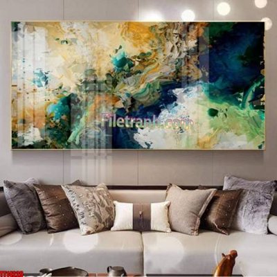 File in lụa File tranh trừu tượng art TT14229 (phong cảnh) File tranh trừu tượng art TT14229