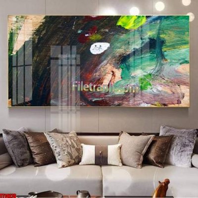 File in mica File tranh trừu tượng art TT14279 (bản gốc) siêu trong