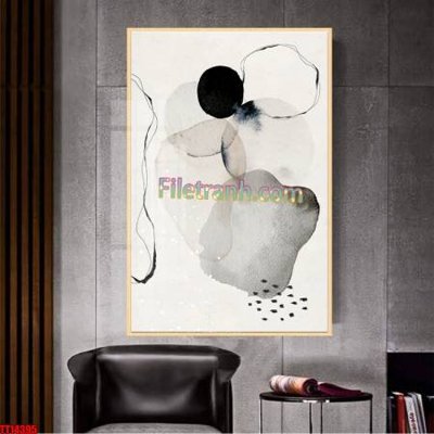 Hình ảnh file gốc in lụa File tranh trừu tượng art TT14395