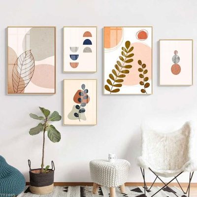 File gốc File tranh treo 5 tấm tối giản Minimalist Art TT2005 (chủ đề hiện đại) trang trí