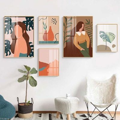 File gốc File tranh treo 5 tấm tối giản Minimalist Art TT2016 (ảnh rõ nét) để in