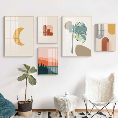 File ảnh File tranh treo 5 tấm tối giản Minimalist Art TT2021 (gốc) in standee