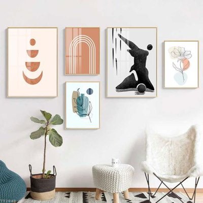 Download file gốc File tranh treo 5 tấm tối giản Minimalist Art TT2040 (in mica) trong suốt