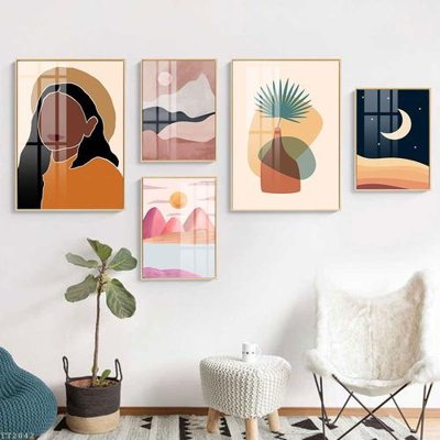 File tranh File tranh treo 5 tấm tối giản Minimalist Art TT2042 (gốc) in backlit film