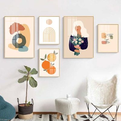 File in trần File tranh treo 5 tấm tối giản Minimalist Art TT2062 (file gốc) xuyên sáng