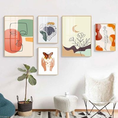 Download file File tranh treo 5 tấm tối giản Minimalist Art TT2063 (chuẩn in) File tranh treo 5 tấm tối giản Minimalist Art TT2063