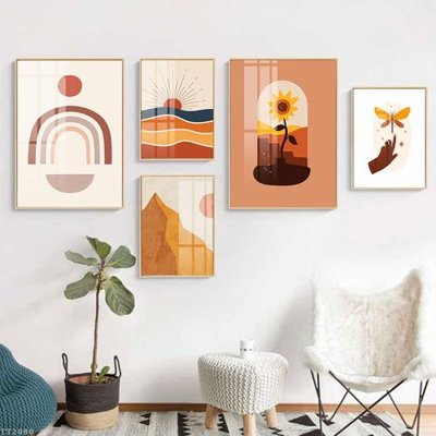File gốc File tranh treo 5 tấm tối giản Minimalist Art TT2080 (in ấn) không giới hạn