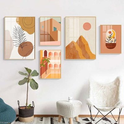 File PSD File tranh treo 5 tấm tối giản Minimalist Art TT2083 (gốc) cho in quảng cáo