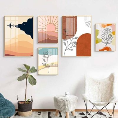 File PSD File tranh treo 5 tấm tối giản Minimalist Art TT2085 (gốc) cho in quảng cáo