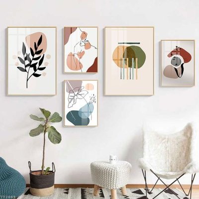 File tranh trang trí File tranh treo 5 tấm tối giản Minimalist Art TT2089 (file gốc)