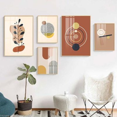 Download file gốc File tranh treo 5 tấm tối giản Minimalist Art TT2107 (in mica) trong suốt