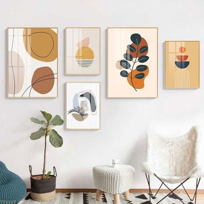 Chi tiết file ảnh File tranh treo 5 tấm tối giản Minimalist Art TT2117 sắc nét