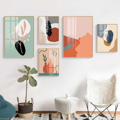Tải file gốc File tranh treo 5 tấm tối giản Minimalist Art TT2120 (in không vỡ ảnh)