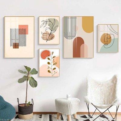 File tranh File tranh treo 5 tấm tối giản Minimalist Art TT2125 (ảnh gốc) in trần nhà