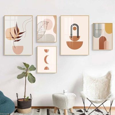 File gốc File tranh treo 5 tấm tối giản Minimalist Art TT2129 (PNG) nền trong suốt