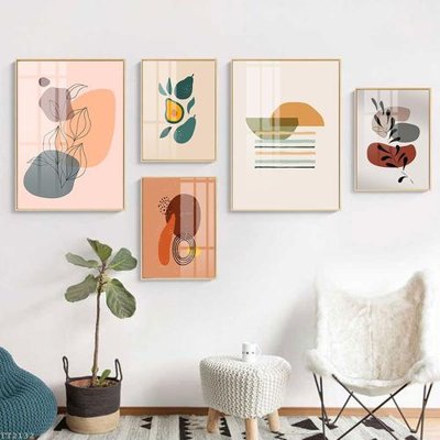 Tải file File tranh treo 5 tấm tối giản Minimalist Art TT2132 (gốc) in tranh tráng gương