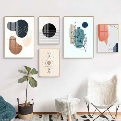 File PSD File tranh treo 5 tấm tối giản Minimalist Art TT2138 (bản gốc) dễ dàng edit