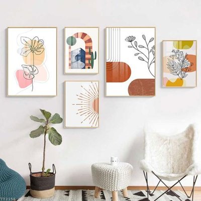 File PSD File tranh treo 5 tấm tối giản Minimalist Art TT2156 (bản gốc) đã tách nền