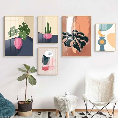 Tải xuống file tranh gốc File tranh treo 5 tấm tối giản Minimalist Art TT2161 (PSD/TIFF)