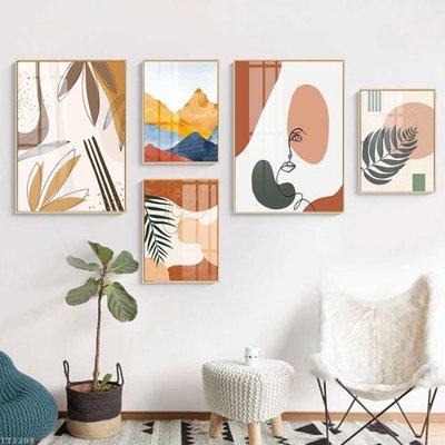 Download file tranh File tranh treo 5 tấm tối giản Minimalist Art TT2208 (file gốc PSD)
