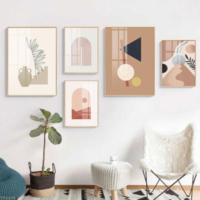 File in mica File tranh treo 5 tấm tối giản Minimalist Art TT2235 (bản gốc) sắc sảo