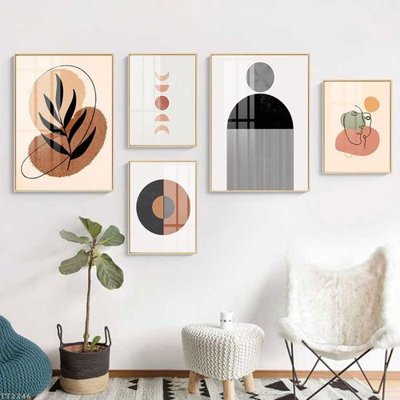 File gốc File tranh treo 5 tấm tối giản Minimalist Art TT2246 (trang trí) phòng ngủ