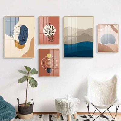 File in mica File tranh treo 5 tấm tối giản Minimalist Art TT2250 (bản gốc) siêu trong