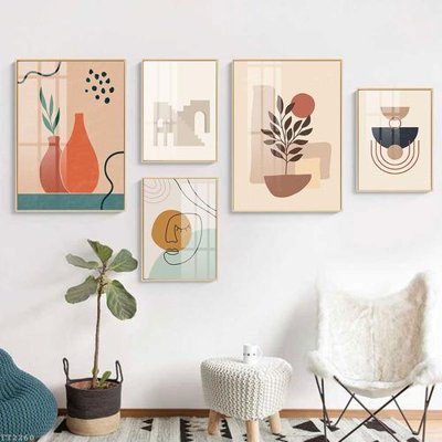 File PSD File tranh treo 5 tấm tối giản Minimalist Art TT2260 (bản gốc) đã tách nền