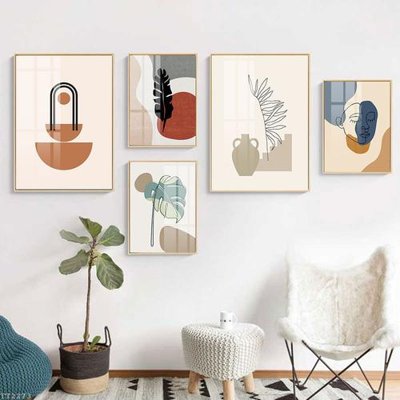 File gốc File tranh treo 5 tấm tối giản Minimalist Art TT2273 (ảnh chi tiết) để in lụa