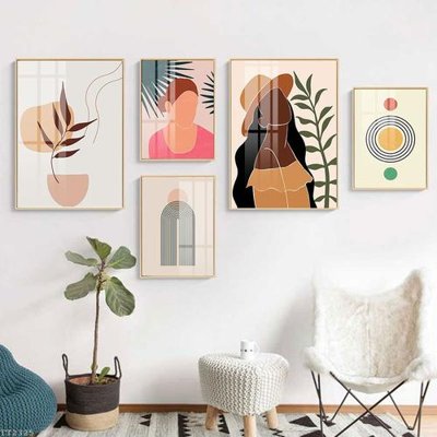 File gốc File tranh treo 5 tấm tối giản Minimalist Art TT2325 (ảnh chi tiết) để in ấn