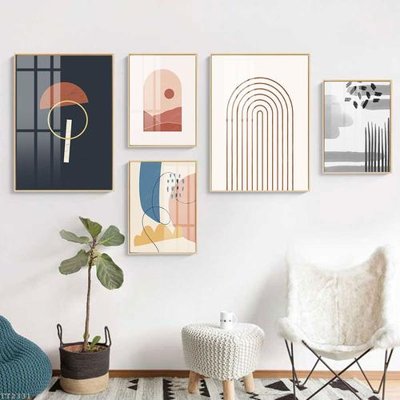 File gốc File tranh treo 5 tấm tối giản Minimalist Art TT2331 (bản quyền) cho in ấn