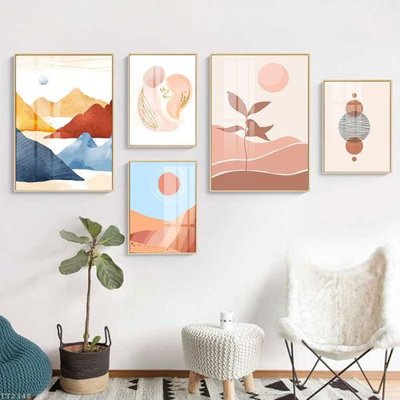 File gốc File tranh treo 5 tấm tối giản Minimalist Art TT2348 (ảnh rõ nét) để in