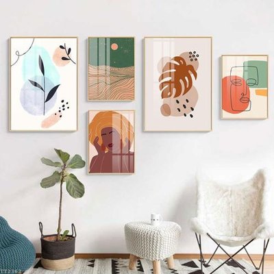 Mua file tranh gốc File tranh treo 5 tấm tối giản Minimalist Art TT2362 tại Filetranh.com