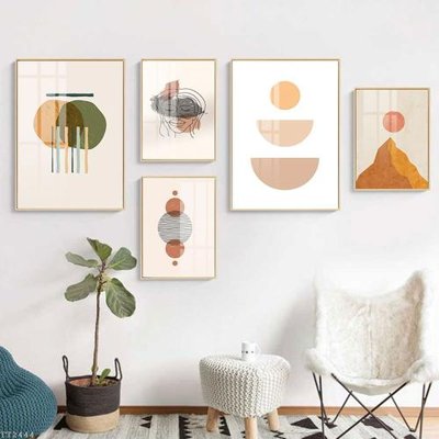 File tranh File tranh treo 5 tấm tối giản Minimalist Art TT2444 (gốc) chủ đề trẻ em