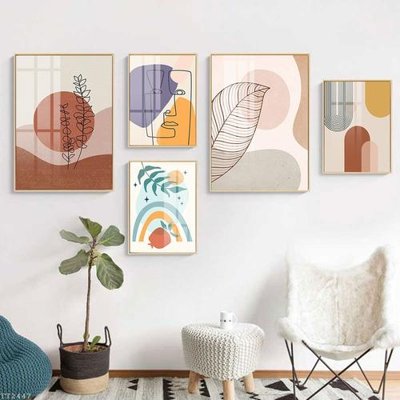 File tranh File tranh treo 5 tấm tối giản Minimalist Art TT2447 (gốc) in backlit film