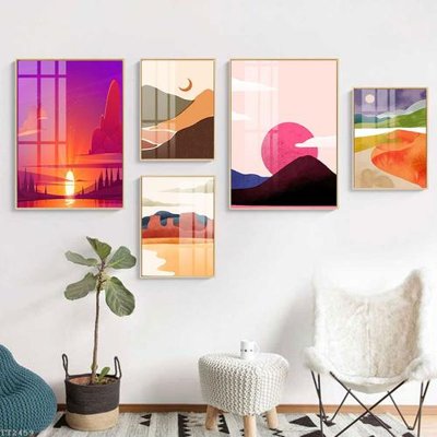 File PSD File tranh treo 5 tấm tối giản Minimalist Art TT2459 (bản gốc) đã tách nền