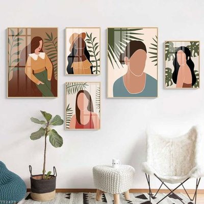 Download file tranh File tranh treo 5 tấm tối giản Minimalist Art TT2479 (file gốc PSD)