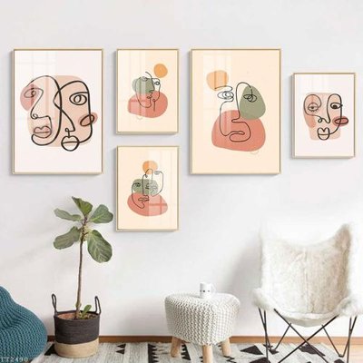 File PSD File tranh treo 5 tấm tối giản Minimalist Art TT2490 (bản gốc) chất lượng nhất