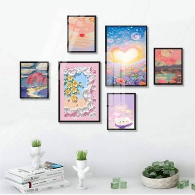 Tải file gốc File tranh bộ 6 tấm hoa décor 5D TT25133 (bản PSD) gốc