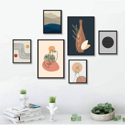 File ảnh File tranh treo bộ 6 tấm tối giản Minimalist Art TT3014 (gốc) in standee