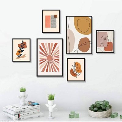 File gốc File tranh treo bộ 6 tấm tối giản Minimalist Art TT3015 (phong cách) cổ điển