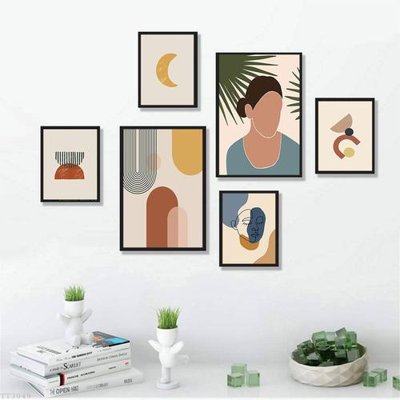 File ảnh gốc File tranh treo bộ 6 tấm tối giản Minimalist Art TT3049 không vỡ nét